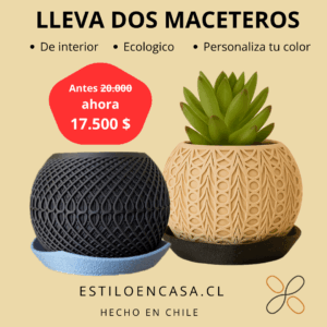 Pack macetero de interior